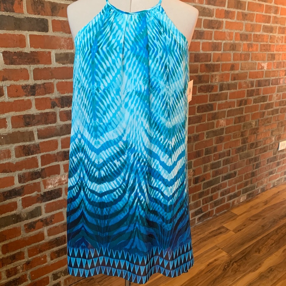 Multi blue summer dress